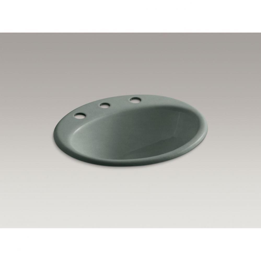 Farmington® Drop-in bathroom sink with 8'' widespread faucet holes