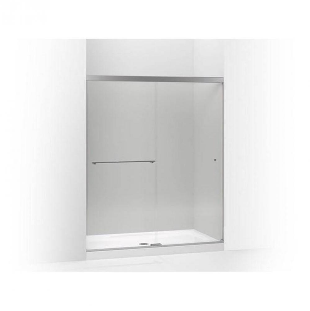 Revel® Sliding shower door, 70'' H x 56-5/8 - 59-5/8'' W, with 1/4'&