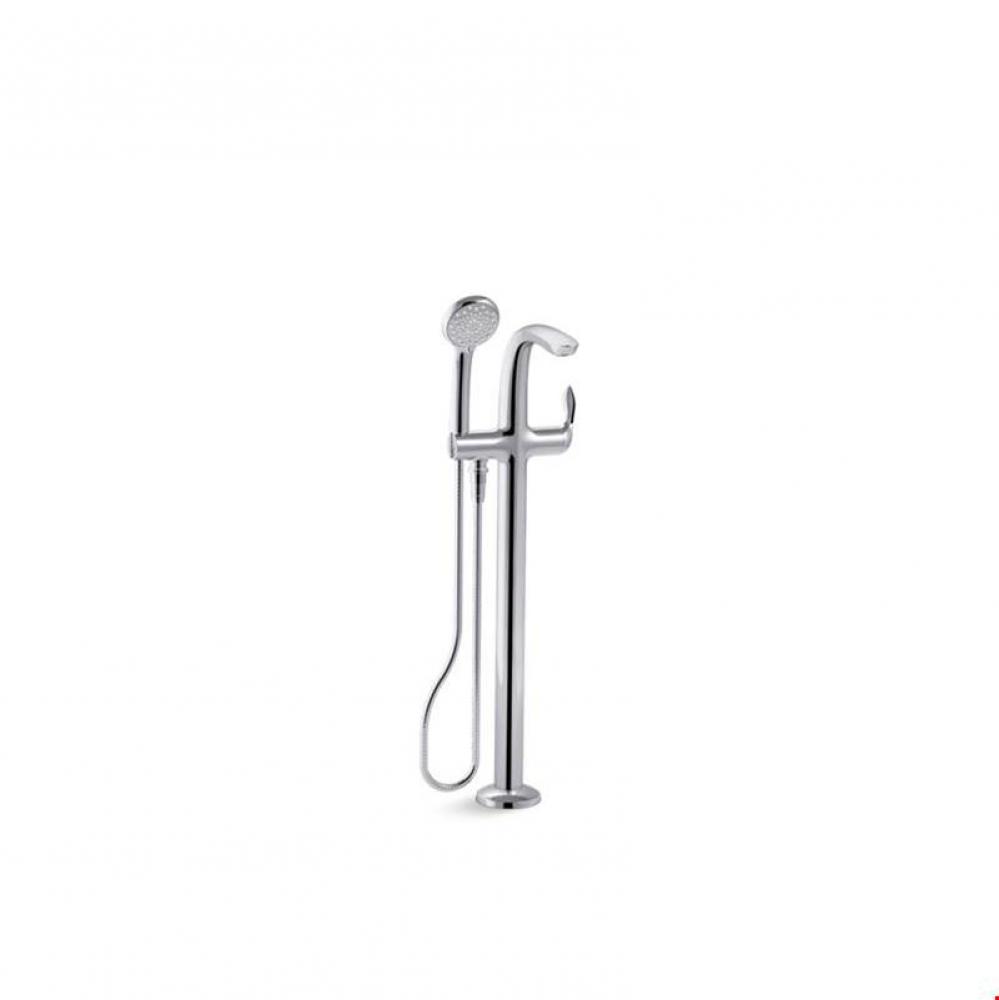 Refinia® floor-mount bath filler trim with handshower