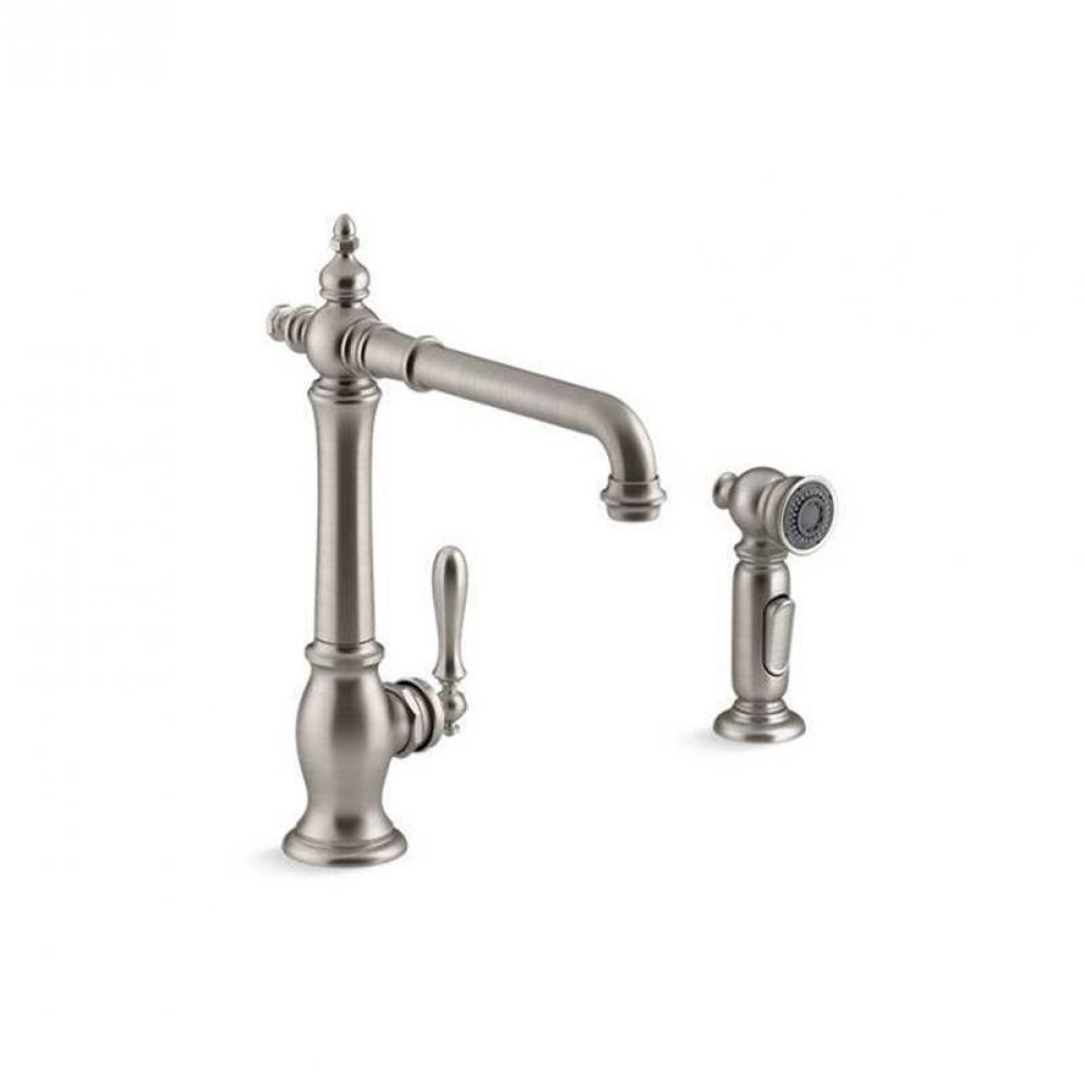 Artifacts® Single-handle kitchen sink faucet with side sprayer