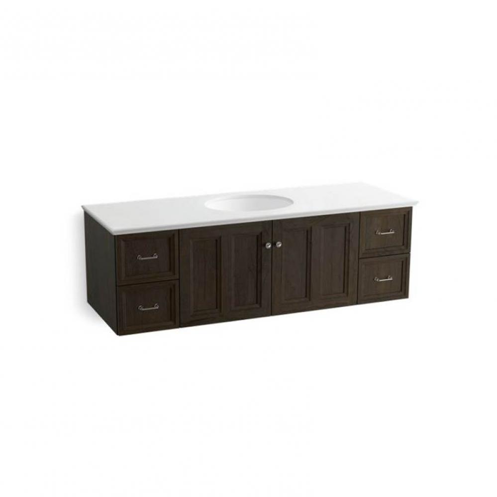 Damask™ Vanity, 60, 2 Door, 2 Drawer