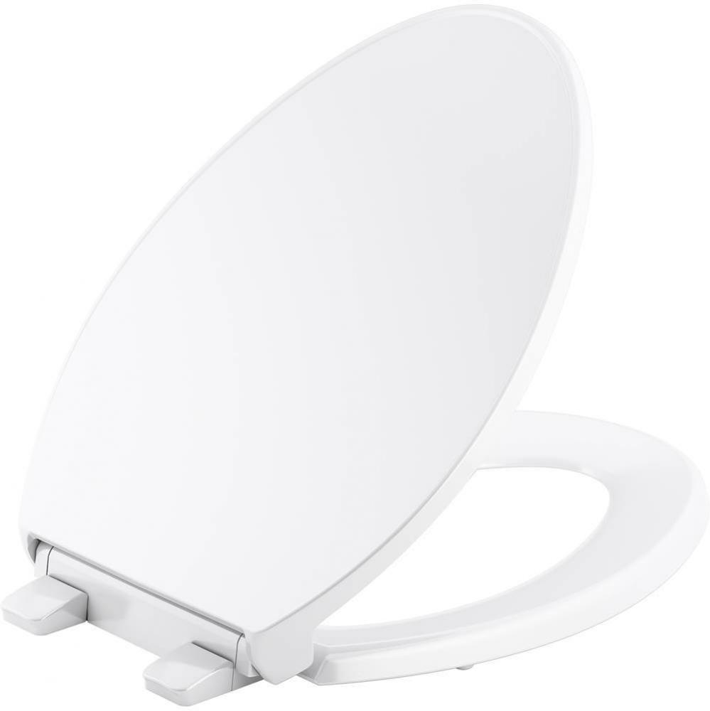 Border® ReadyLatch® Quiet-Close™ elongated toilet seat with antimicrobial agent