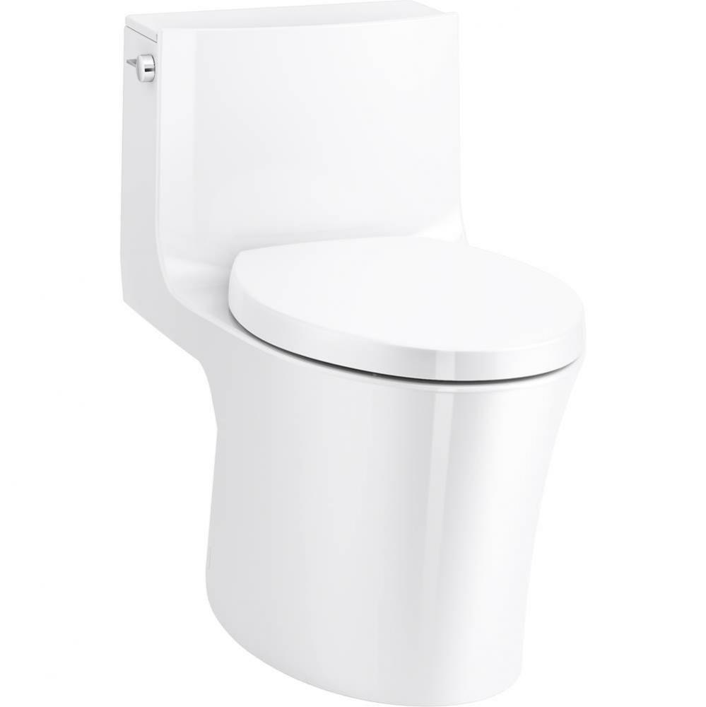 Veil® Hidden cord one-piece elongated toilet with skirted trapway, dual-flush