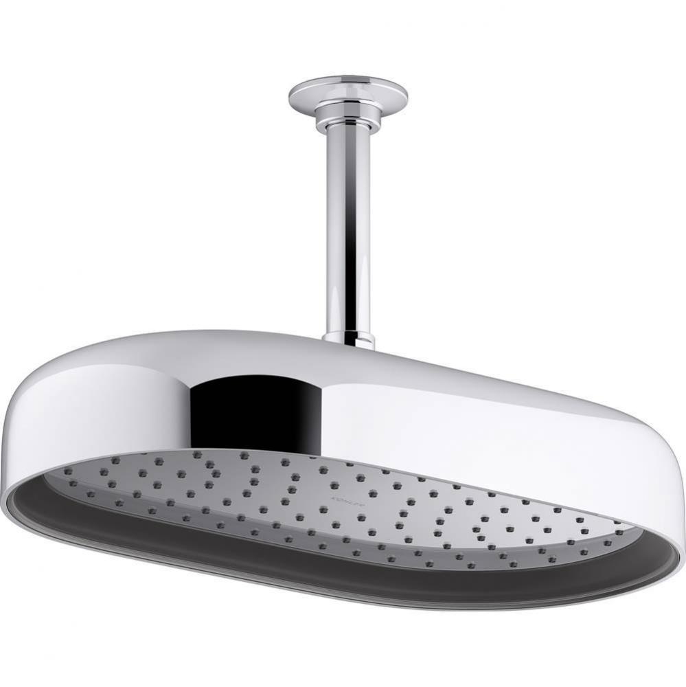 Statement® Oblong 14'' single-function rainhead, 2.5 gpm