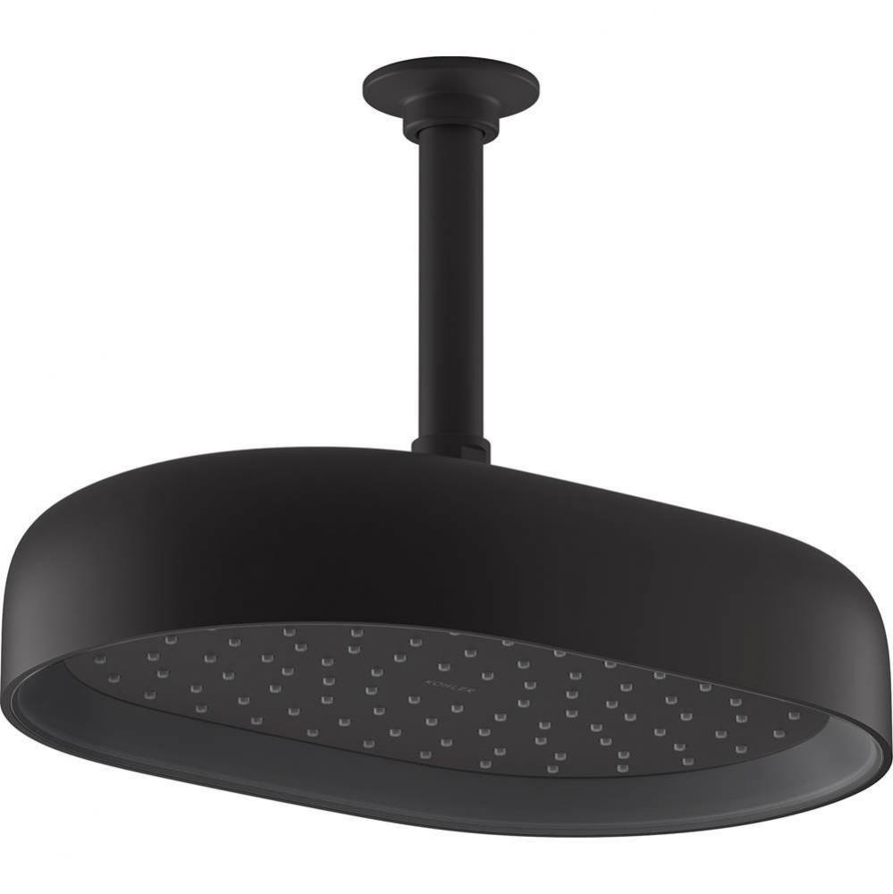 Statement® Oblong 12'' single-function rainhead, 2.5 gpm