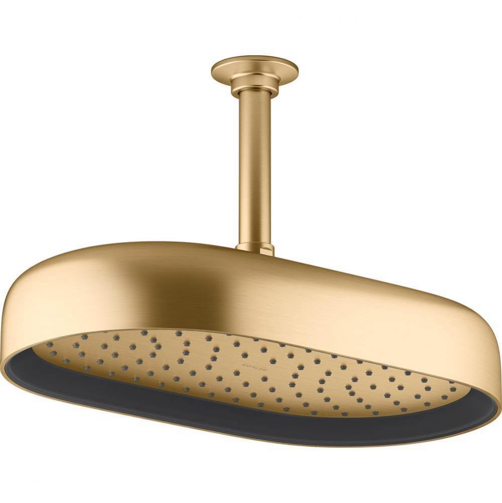 Statement® Oblong 14'' single-function rainhead, 2.5 gpm