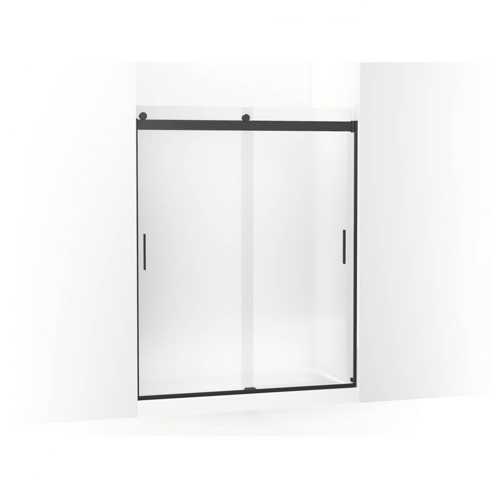 Levity® Sliding shower door, 74'' H x 56-5/8 - 59-5/8'' W, with 1/4'