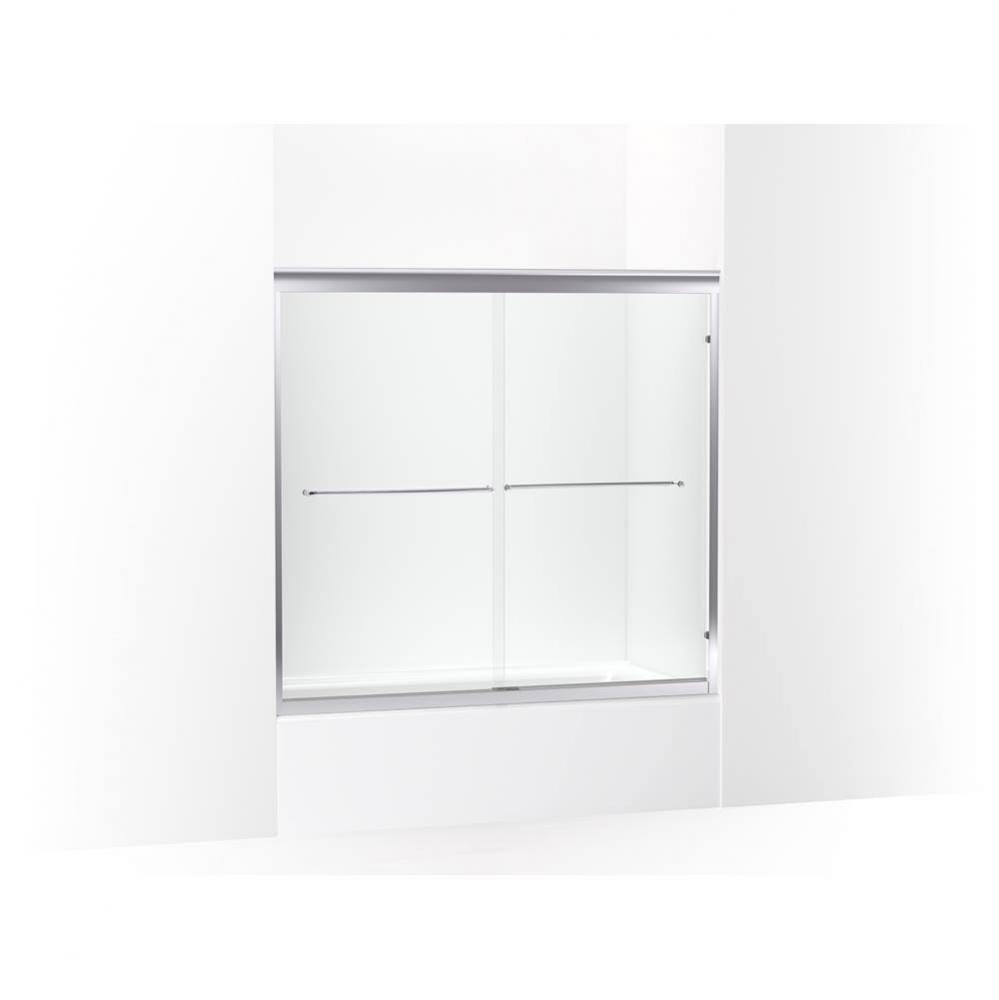 Fluence® 54-5/8 - 59-5/8'' W x 55-1/2'' H sliding bath door with 1/4&apos