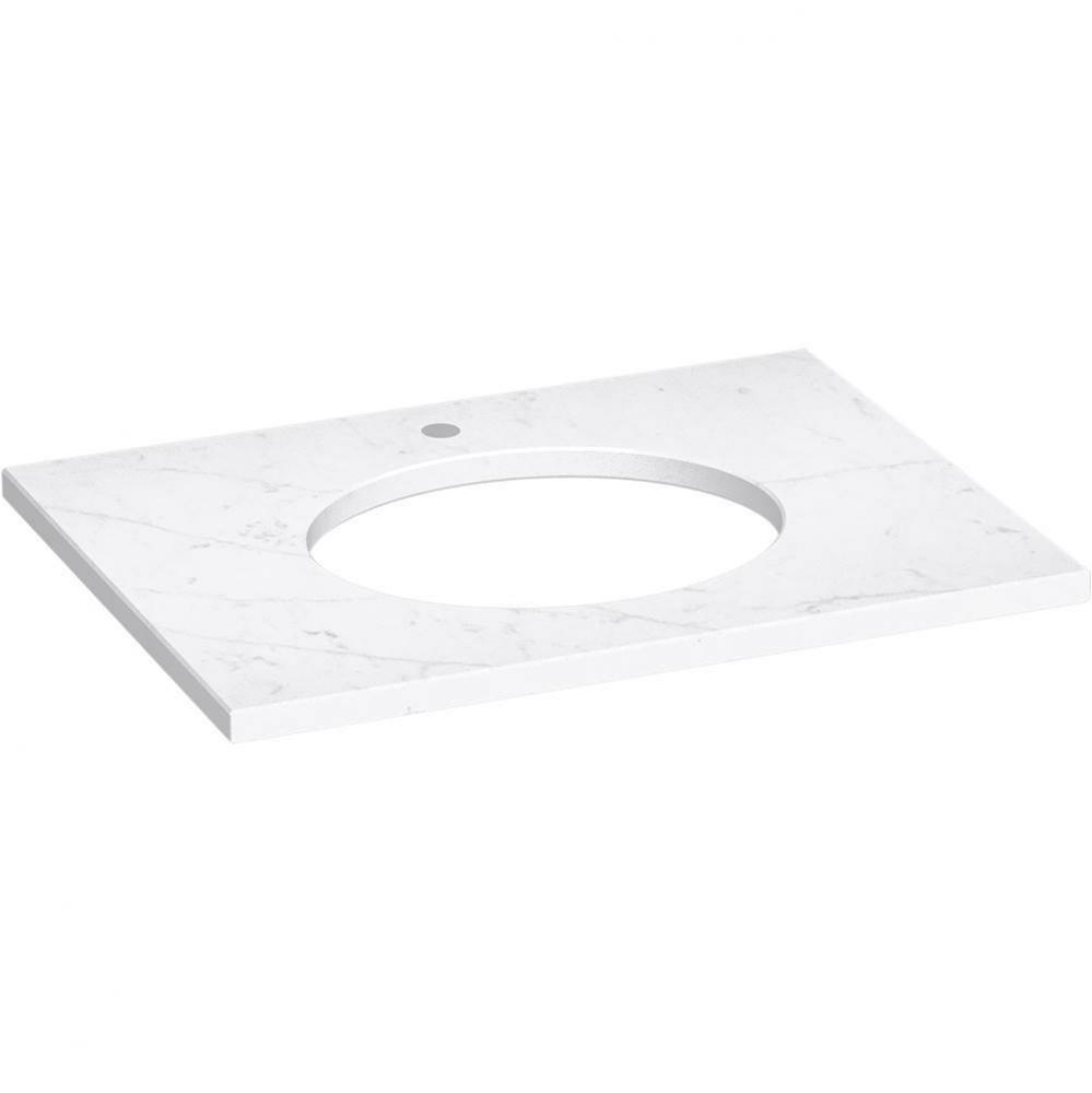 Silestone® 31'' quartz vanity top with oval cutout