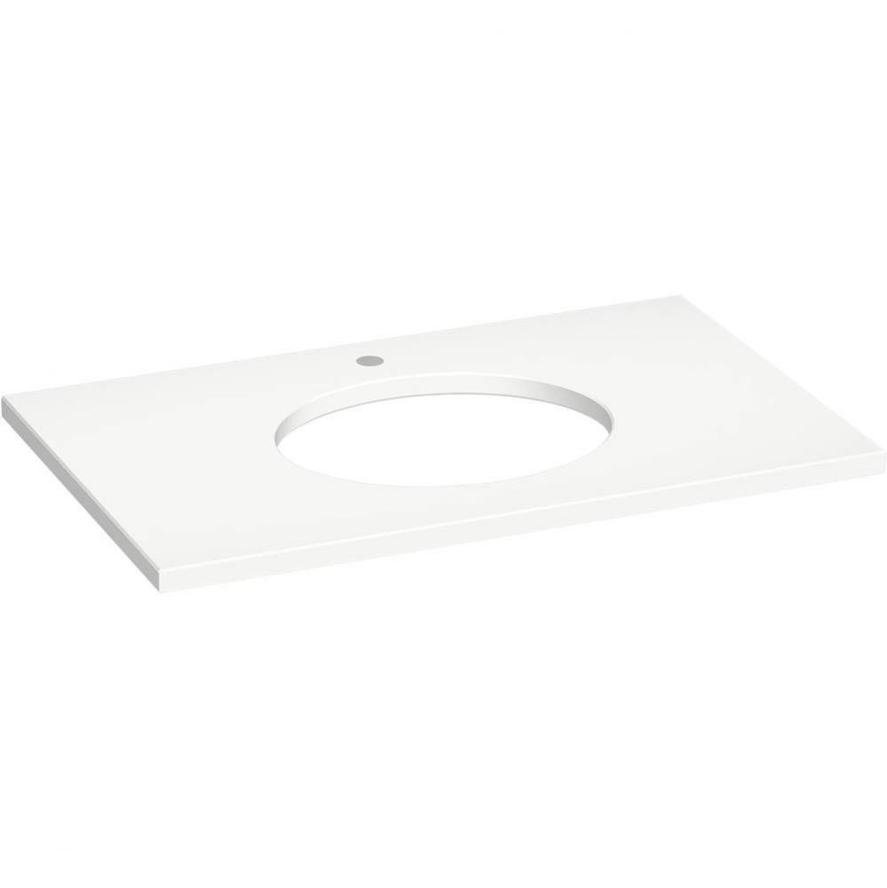 Silestone® 37'' quartz vanity top with oval cutout
