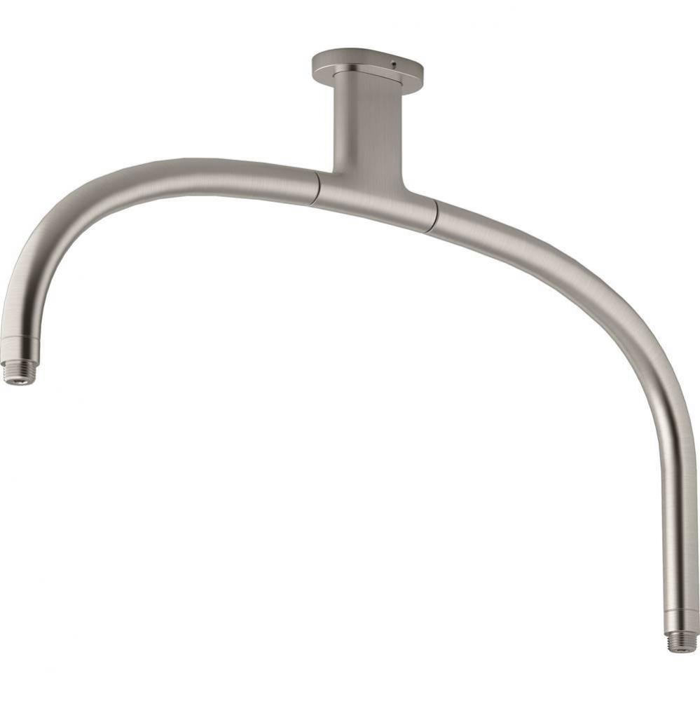 Statement® Ceiling-mount single-function dual rainhead arm