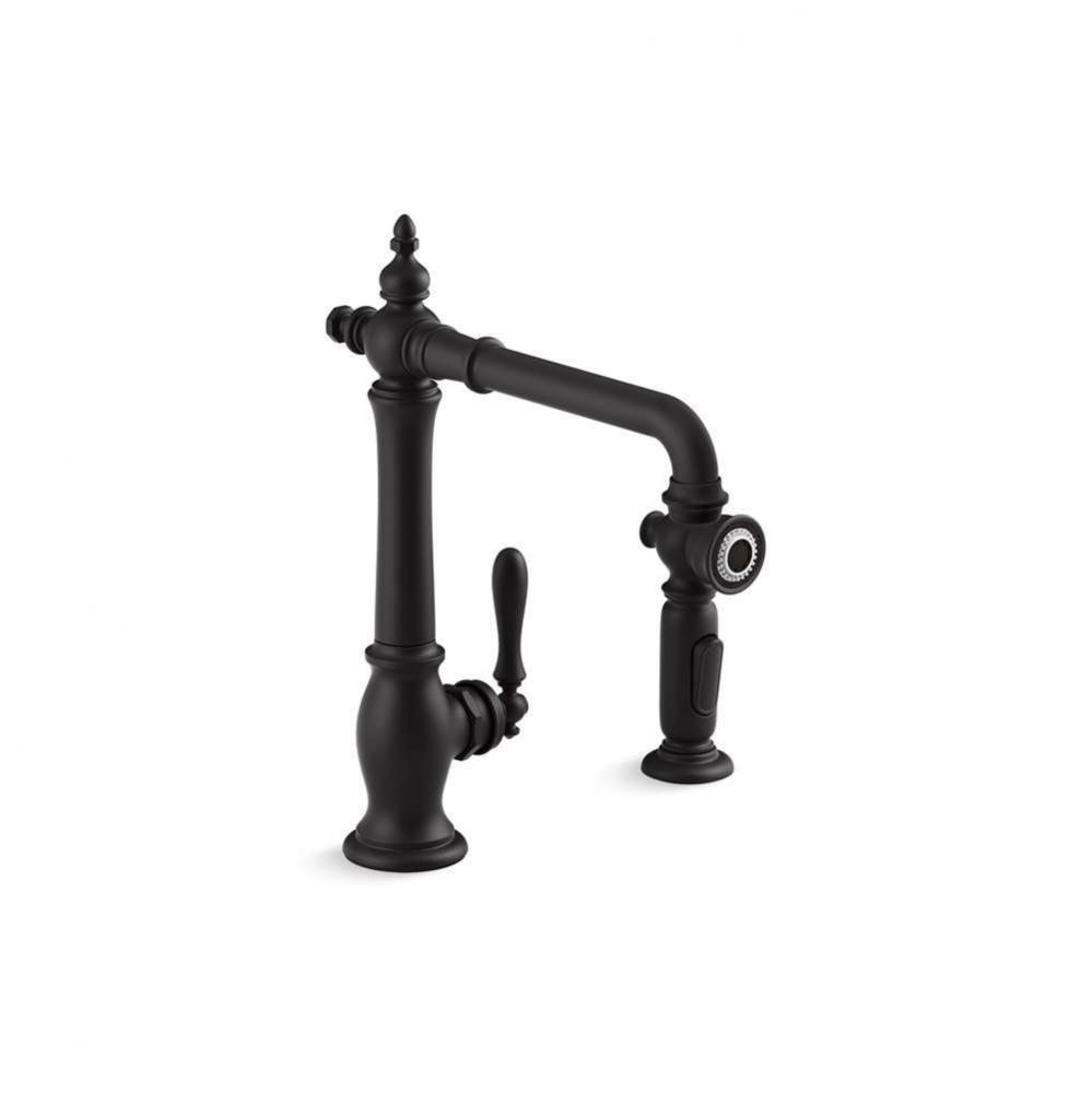 Artifacts® Single-handle kitchen sink faucet with side sprayer