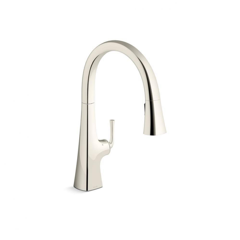 Graze® Touchless pull-down kitchen sink faucet with KOHLER® Konnect™ and three-functio