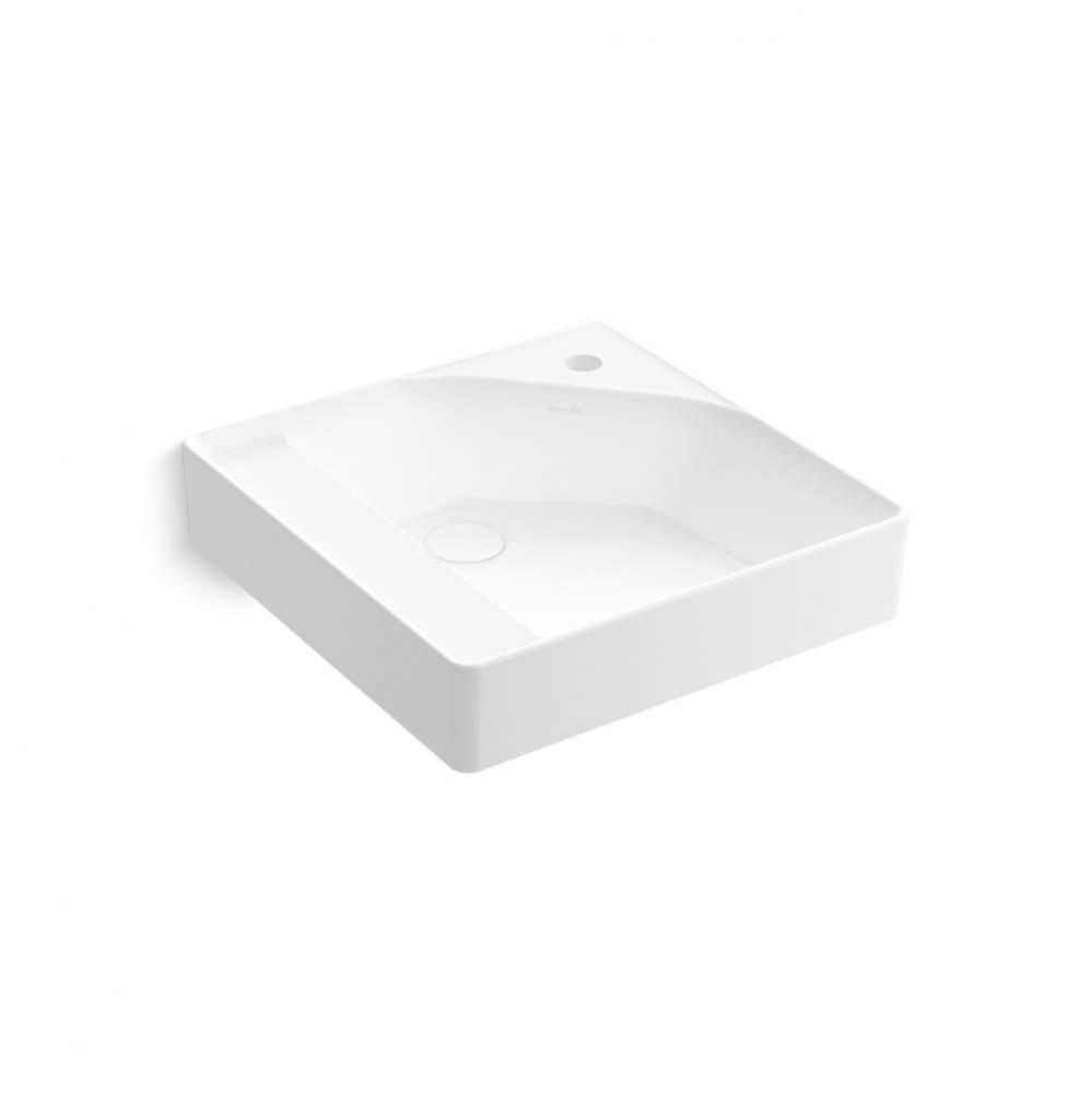 Spacity® 18'' vitreous china vanity top with integrated rectangular sink