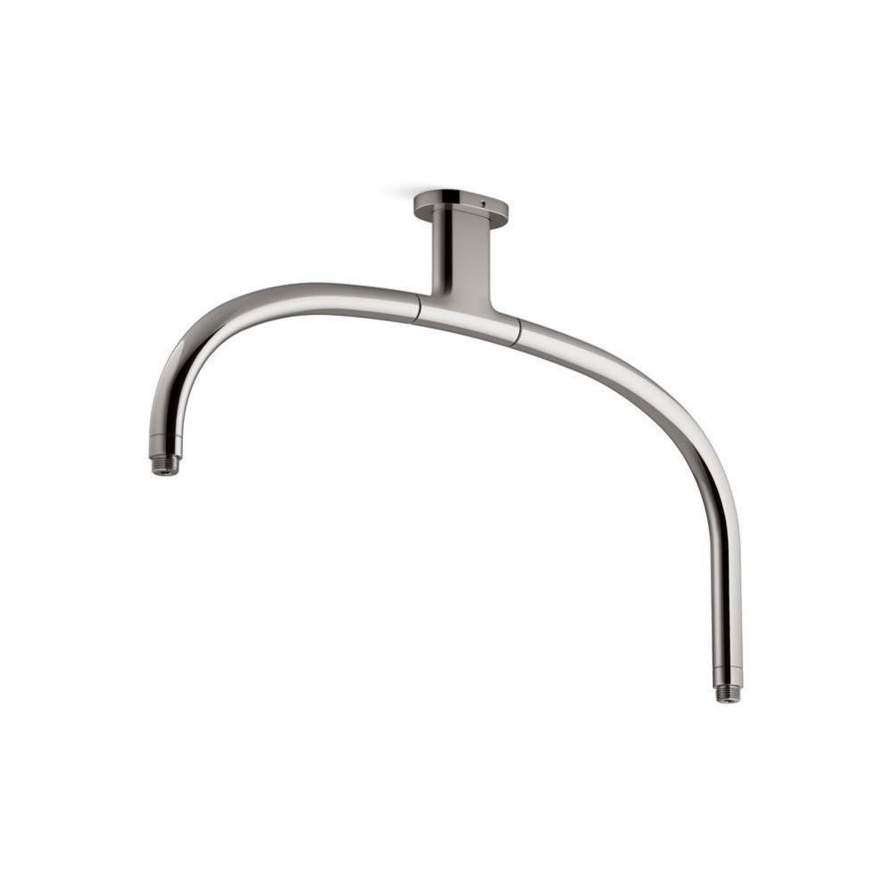 Statement® Ceiling-mount single-function dual rainhead arm