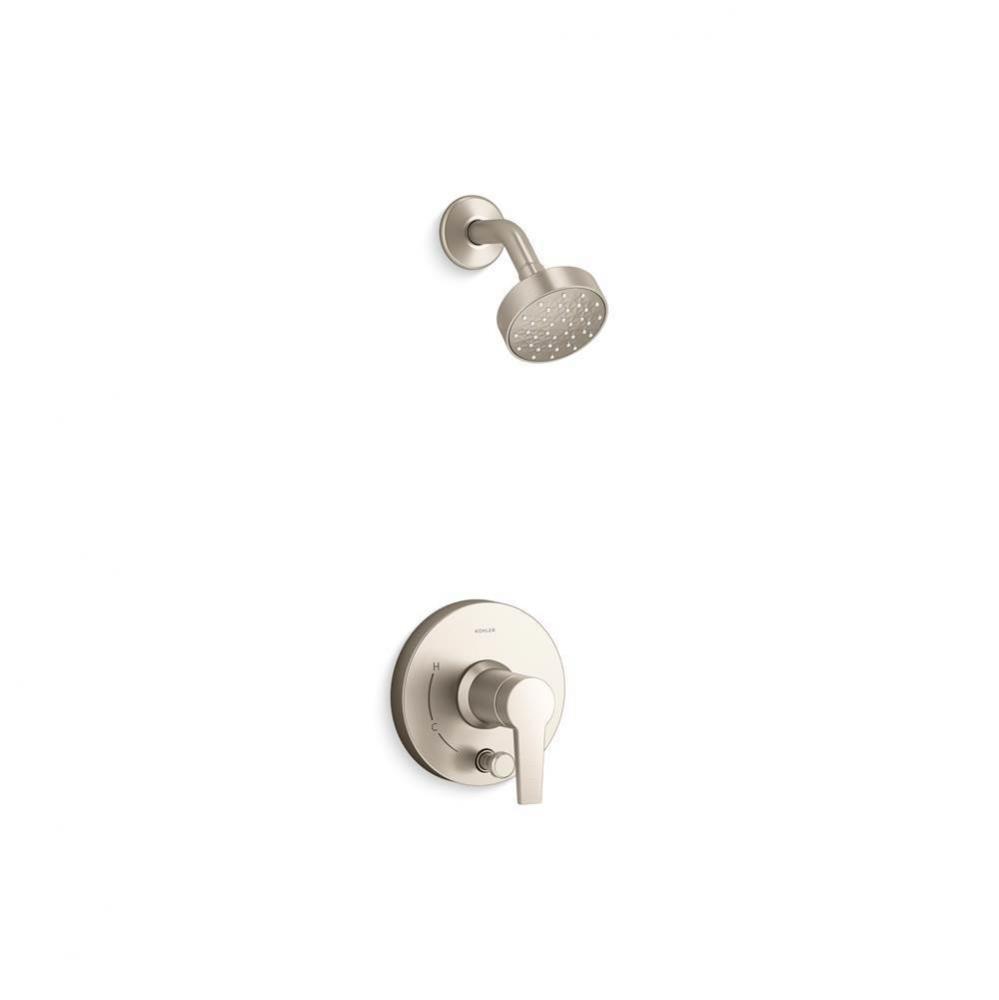 Pitch® Rite-Temp® shower trim kit with push-button diverter, 1.75 gpm