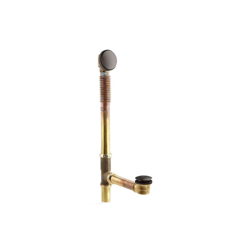 Clearflo Brass Toe Tap Bath Drain