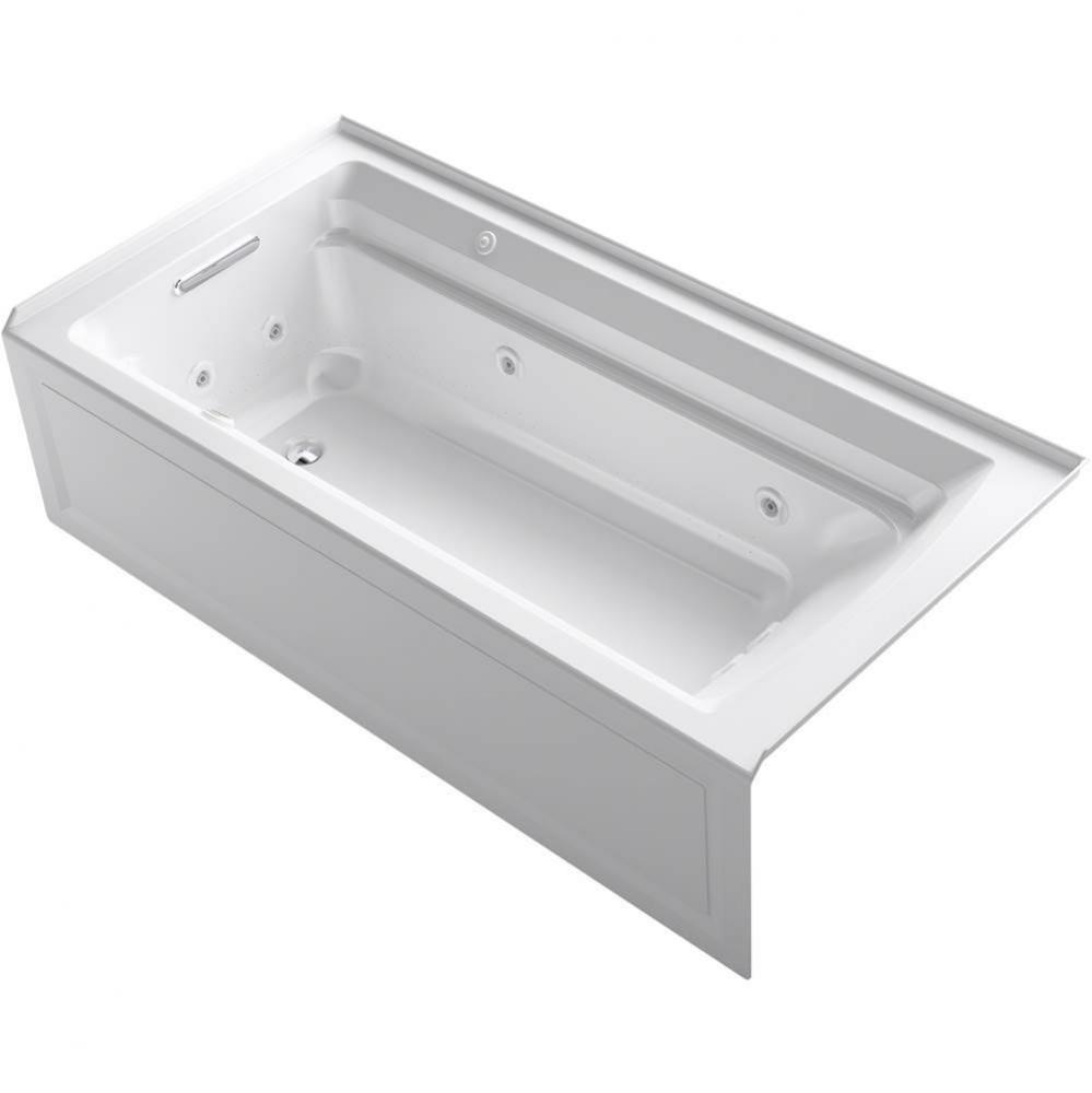 Archer® 72'' x 36'' alcove Heated BubbleMassage™ air bath and whirlpool