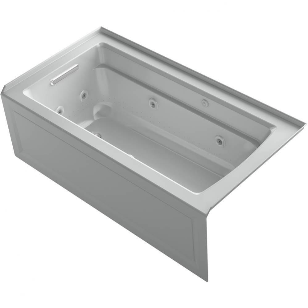 Archer® 60'' x 32'' alcove Heated BubbleMassage™ air bath and whirlpool
