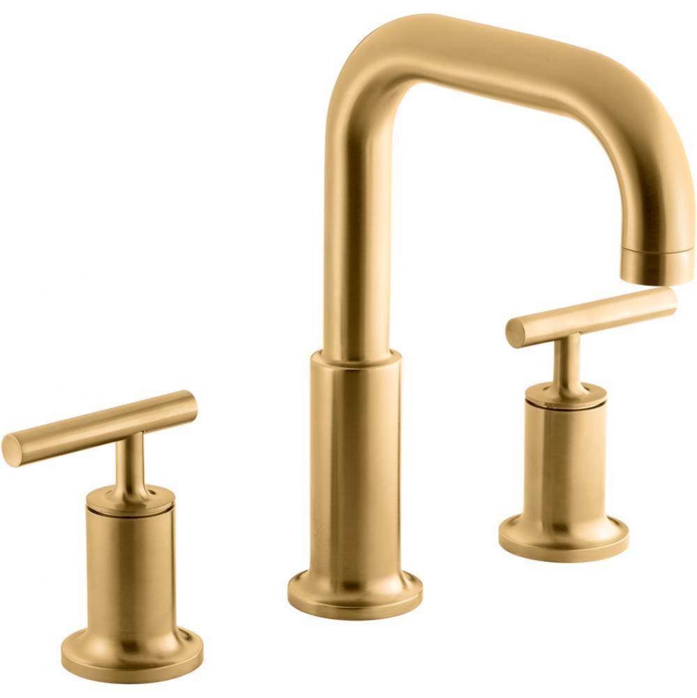 Purist® Deck-mount bath faucet trim with Lever handles