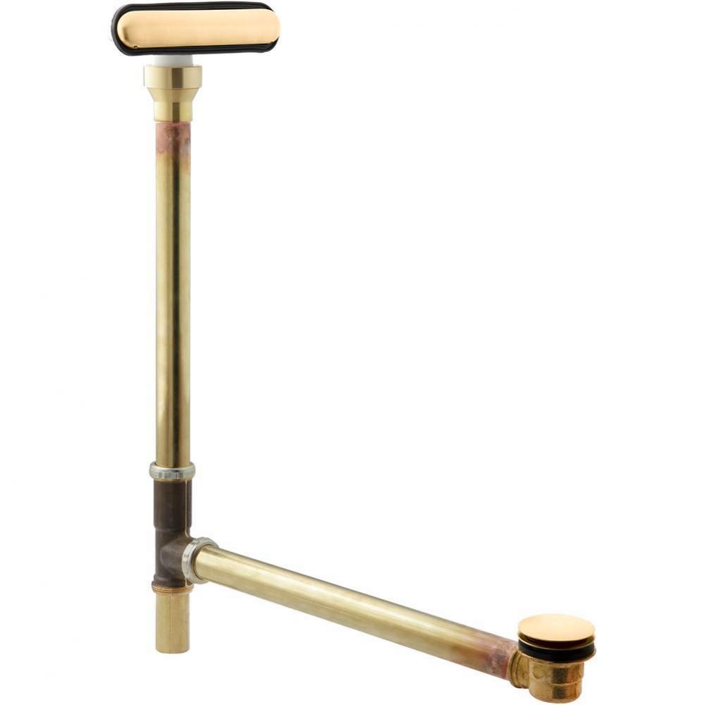 Clearflo Slotted overflow brass bath drain