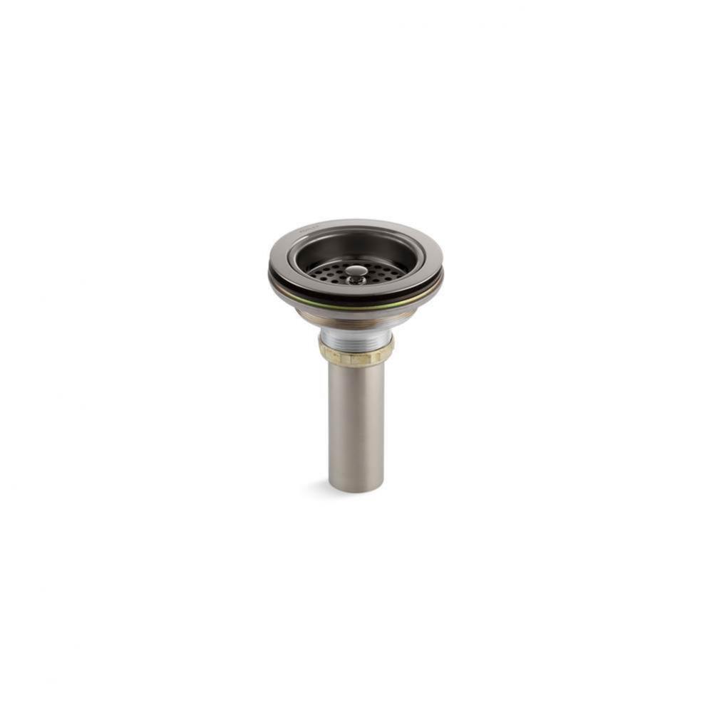 Duostrainer® Sink drain and strainer with tailpiece