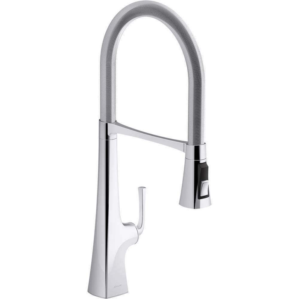 Graze® Semi-professional kitchen sink faucet with three-function sprayhead