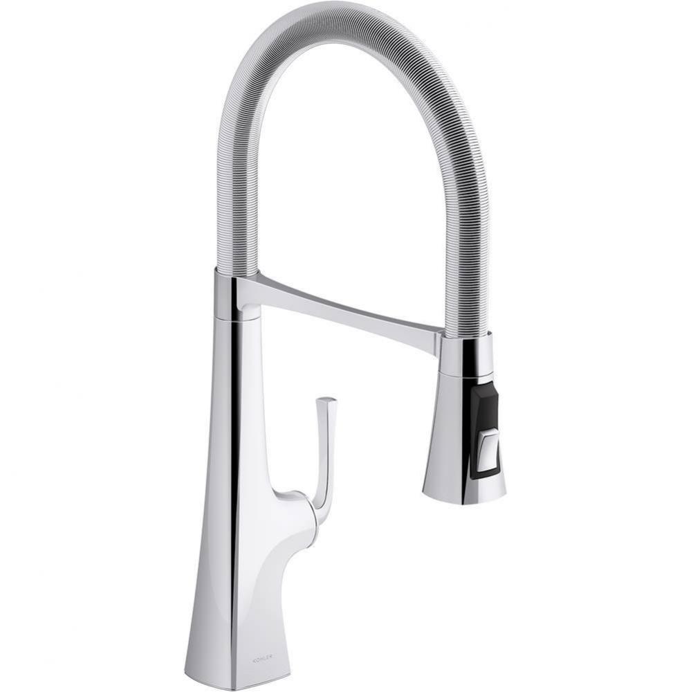 Graze® Semi-professional kitchen sink faucet with three-function sprayhead