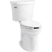 Kohler 25077-SS-0 - Kingston™ Comfort Height® Two-piece elongated 1.28 gpf chair height toilet with antimicrobi