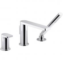 Kohler 73078-4-CP - Composed® single-handle deck-mount bath faucet with handshower