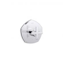 Kohler T27040-3-CP - Occasion® MasterShower® temperature control valve trim with cross handle