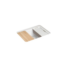 Kohler 8668-5UPC-0 - Riverby® 27 in. Undermount Single-Bowl Workstation Kitchen Sink
