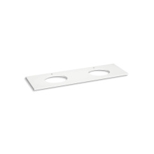 Kohler 36574-MMW - Silestone® 73'' quartz vanity top with two oval cutouts