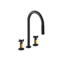 Kohler 28671-3-BMB - Billet™ Pull-down kitchen sink faucet with two-function sprayhead