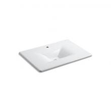 Kohler 3049-1-0 - Iron/Impressions® 31'' Enameled cast iron vanity top with integrated rectangular si