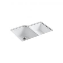 Kohler 5931-4U-0 - Executive Chef™ 33'' undermount double-bowl kitchen sink