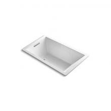 Kohler 1849-GHW-0 - Underscore® 60'' x 36'' drop-in Heated BubbleMassage™ air bath with Bas