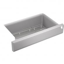 Kohler 25784-CM4 - Cairn® Undermount single-bowl farmhouse kitchen sink with short apron