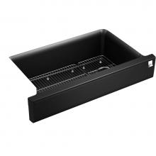 Kohler 25784-CM1 - Cairn® Undermount single-bowl farmhouse kitchen sink with short apron