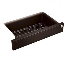 Kohler 25784-CM2 - Cairn® Undermount single-bowl farmhouse kitchen sink with short apron