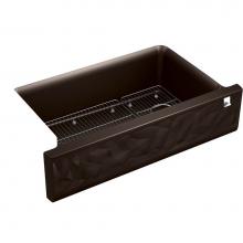 Kohler 29825-CM2 - Cairn® 34'' undermount single-bowl farmhouse kitchen sink with faceted design