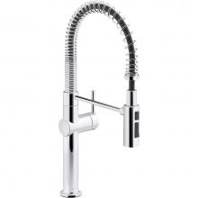 Kohler 22973-CP - Crue Pull-down Single-handle Semiprofessional Kitchen Faucet