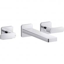 Kohler T23491-4-CP - Parallel™ Wall-mount bath filler trim