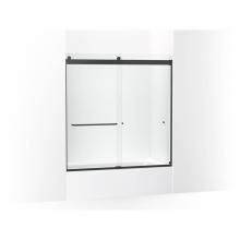 Kohler 706166-L-BL - Levity® Sliding bath door, 62'' H x 56-5/8 - 59-5/8'' W, with 5/16'&