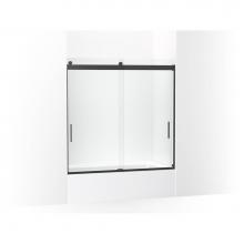 Kohler 706001-L-BL - Levity Sliding Bath Door, 59-3/4-in H X 54 - 57-in W, with 1/4-in Thick Crystal Clear Glass