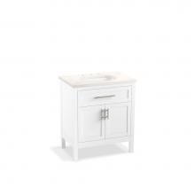 Kohler 39604-ASB-0 - Hadron™ 30'' bathroom vanity cabinet with sink and quartz top