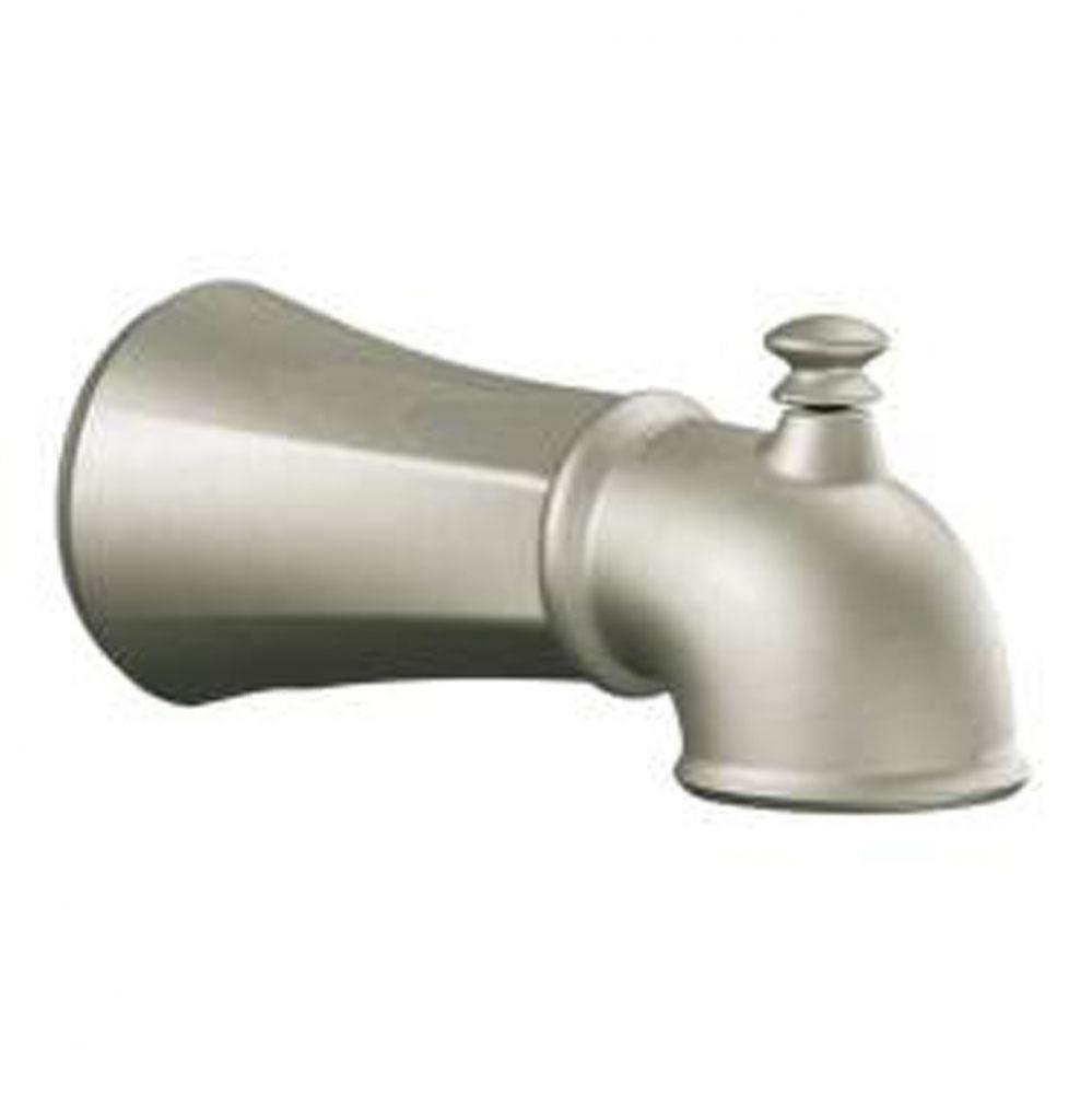 Brushed nickel diverter spouts