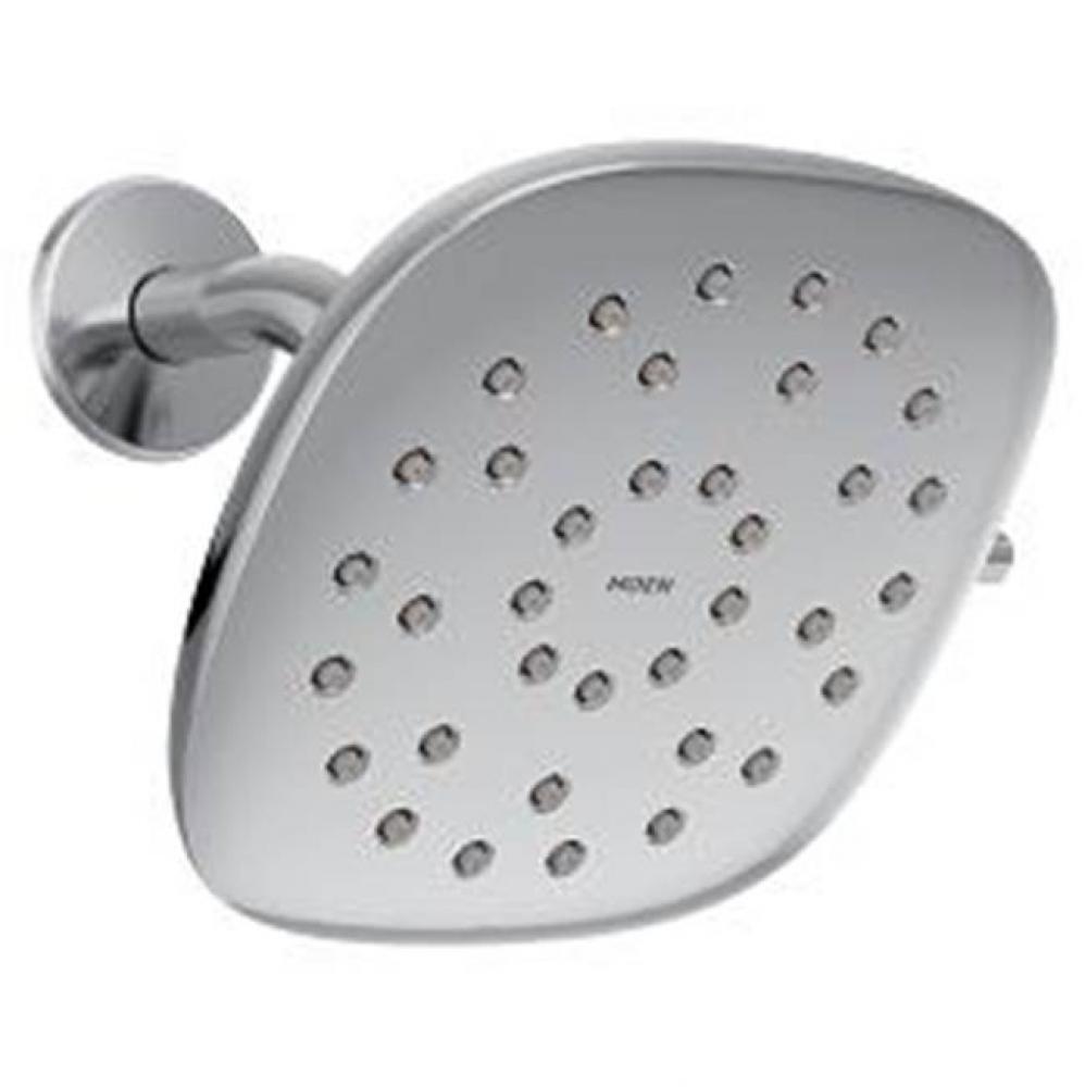 Chrome eight-function 6'' diameter spray head rainshower