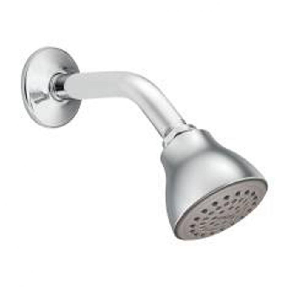 Chrome one-function 2-1/2'' diameter spray head eco-performance showerhead