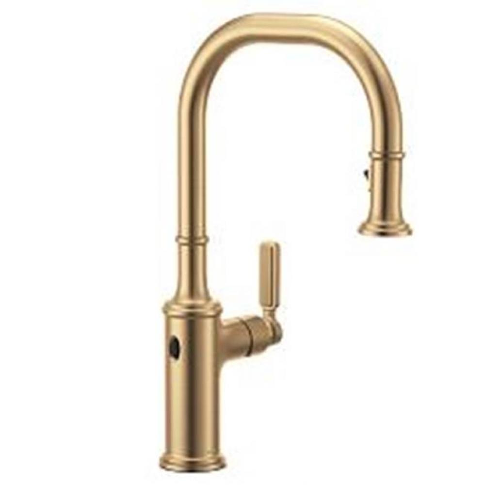 Bronzed Gold One-Handle Pulldown Kitchen Faucet